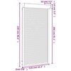 vidaXL Roller Shutter Aluminium 43.3x86.6" White
