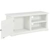vidaXL TV Cabinet White 35.4x11.8x15.7" Wood