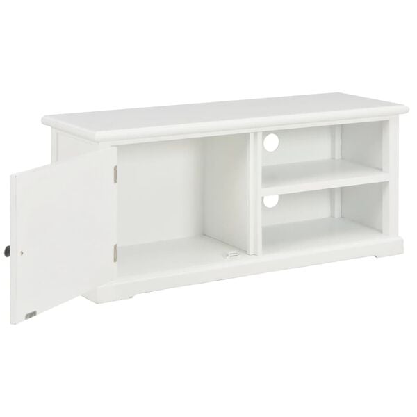 vidaXL TV Cabinet White 35.4x11.8x15.7" Wood