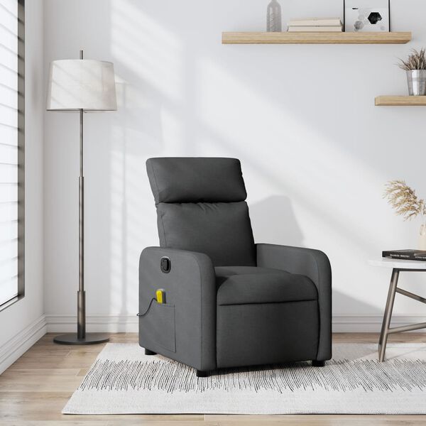 vidaXL Massage Recliner Chair Dark grey