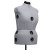 vidaXL Dress Form Grey and black Polyester, ABS L / 44-50 Dress Form