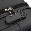 vidaXL Suitcase 3 pcs Black 19.69 x 12.20 x 30.71 in ABS Plastic