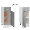 vidaXL Drawer Bottom Cabinet Grey Sonoma Engineered wood Standard