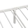 vidaXL Bed Frame White Steel Twin Foldable Bed Frame Rectangular