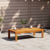 vidaXL Garden Table Brown Solid Acacia Wood 39.4x19.7x10.6 in Durable