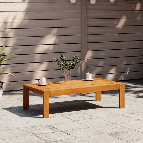 vidaXL Garden Table Brown Solid Acacia Wood 39.4x19.7x10.6 in Durable
