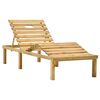 vidaXL Sun Lounger Natural Pine Treated Pine Wood Standard