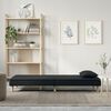 vidaXL Sofa Bed Black Fabric (100% polyester), plywood Standard