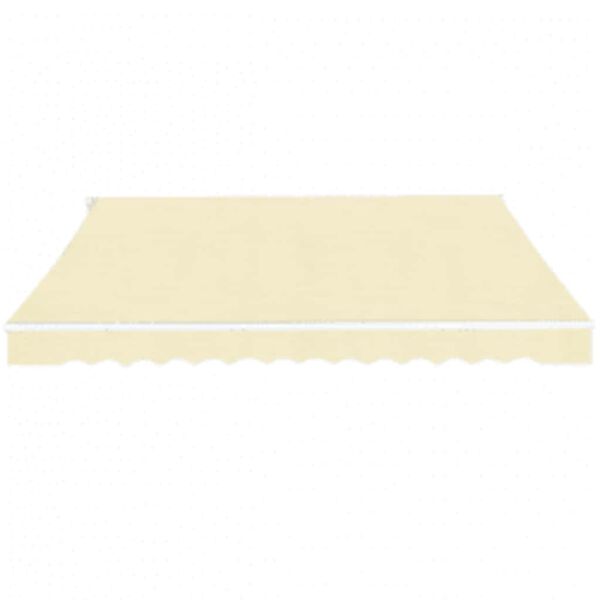 vidaXL Awning Cream Aluminum frame with polyester fabric Extra Long