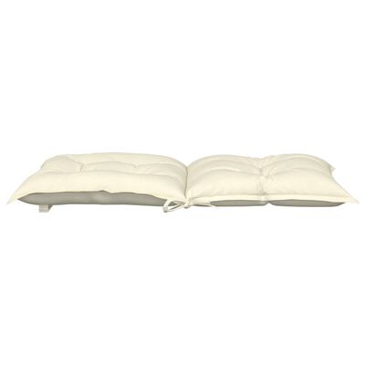 vidaXL Garden Lowback Chair Cushions 2 pcs Cream 39.4"x19.7"x2.8" Fabric