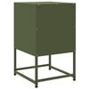 vidaXL Bedside Cabinet Olive Green Steel Medium Bedside Cabinet