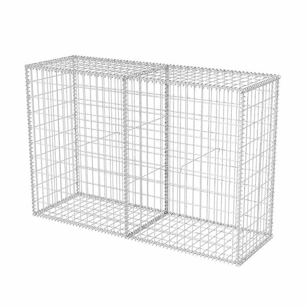 vidaXL Gabion Basket Galvanized Steel 59.1"x19.7"x39.4"