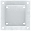 vidaXL Post Bases Square 4 pcs Silver 4.76x4.76" Galvanised Steel