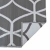 vidaXL Outdoor Rug ARAKIL grey and white 118.1" x 157.5" PP