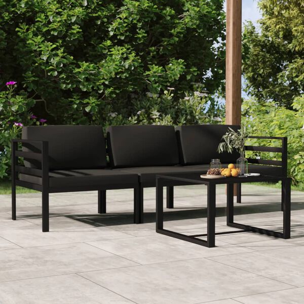 vidaXL Garden Lounge Set Anthracite