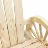 vidaXL Garden Adirondack Chair Natural Wood Solid Fir Wood Standard