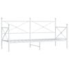 vidaXL Daybed With Trundle White Steel Single bed size