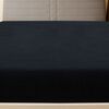 vidaXL Jersey Fitted Sheet Set of 2 Black 100% cotton 55.1 in x 78.7 in