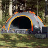 vidaXL Camping Tent 2-Person Gray and Orange Quick Release