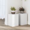 vidaXL Plant Stand Set of 2 White Engineered wood Small
