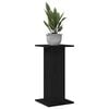 vidaXL Plant Stand 2 pcs Black Oak 11.81 x 11.81 x 23.62 in