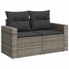 vidaXL Garden Sofa Set Grey, Dark Grey