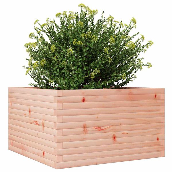 vidaXL Garden Planter Natural wood Solid Douglas wood Medium