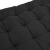 vidaXL Sun Lounger Cushion Black Faux suede leather (100% polyester)