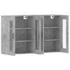 vidaXL Wall Mounted Cabinet Set of 2 Concrete gray