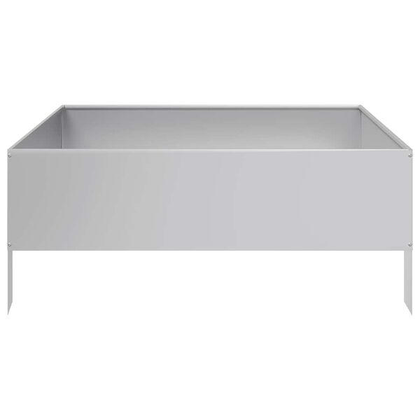 vidaXL Garden Raised Bed Galvanized Steel Large Durable