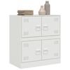 vidaXL Sideboard White Cold-rolled steel Medium Sideboard Rectangular