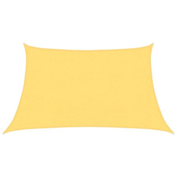 vidaXL Sunshade Sail 1.75 oz/ft² Beige 3/4x6.6' HDPE