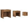vidaXL Nesting Table Set of 3 Old Wood Engineered Wood Small to Medium