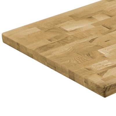 vidaXL Table Top Solid Oak Wood Rectangular 1.7" 47.2"x23.6"
