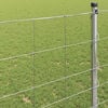 vidaXL Field Fence Silver 164.04 x 3.94 ft Galvanised steel
