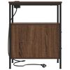 vidaXL Bedside Cabinet 2 pcs Brown Oak 11.81 x 18.90 x 24.02 in