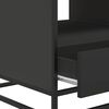vidaXL Coffee Table Black Engineered wood and metal 39.4x19.7x17.7 in