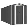 vidaXL Garden Shed Anthracite Galvanized steel 573.5 ft²