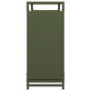 vidaXL Firewood Rack Olive Green 35.4x11.0x25.6" Cold-rolled steel