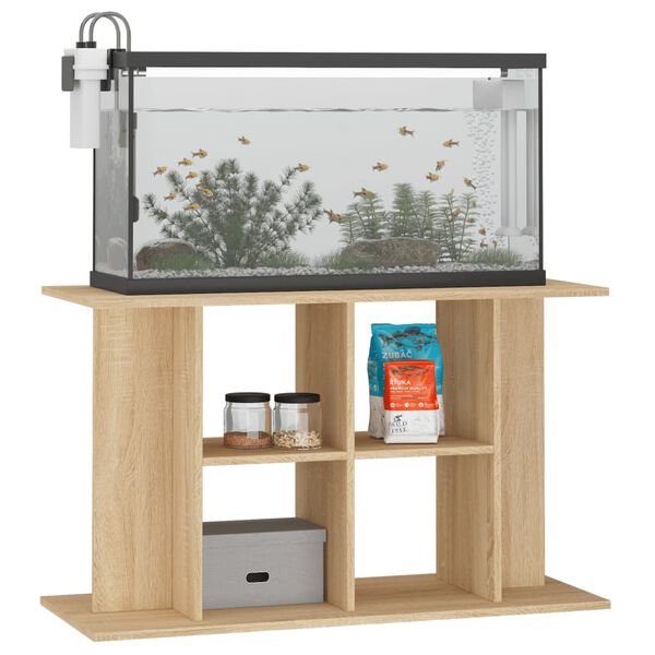 vidaXL Aquarium Stand Sonoma Oak Engineered Wood