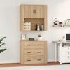 vidaXL Highboard Sonoma oak Engineered wood Medium Highboard