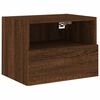 vidaXL TV Wall Unit Brown Oak Engineered wood Medium TV Wall Unit