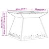 vidaXL Fire Pit Black 60 x 60 x 50 cm Cold-rolled steel