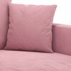 vidaXL 2-seater Sofa Pink Velvet 47.2 in between armrests Durable