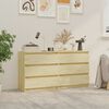 vidaXL Bedside Cabinet Set of 2 Natural Solid Pine Wood Medium