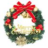 vidaXL Christmas Wreath Green PVC 23.6 in Decorative Inlays