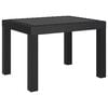 vidaXL Patio Table Anthracite 23.2x18.5x15.7" PP