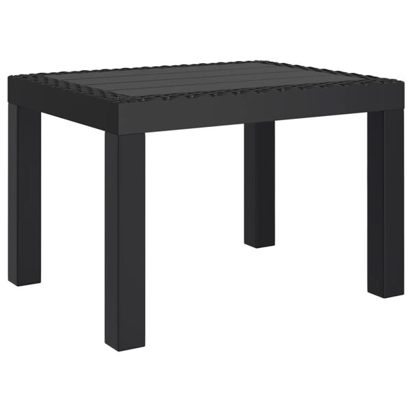 vidaXL Patio Table Anthracite 23.2x18.5x15.7" PP