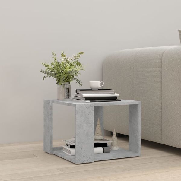 vidaXL Coffee Table Concrete Grey Engineered Wood Compact Coffee Table