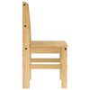 vidaXL Dining Chair Honey Solid pine wood 15.7 x 18.1 x 35.4 in Durable
